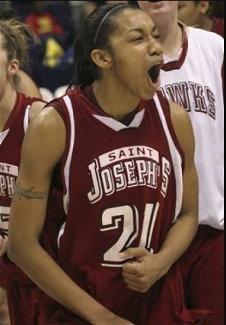 Ayahna Cornis-Lowry while at a game of Saint Joseph